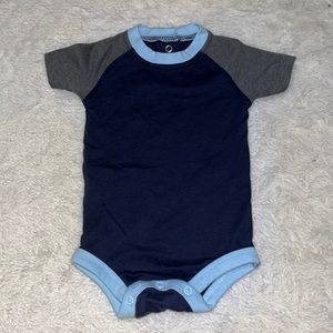(3 for $10) George blue 0-3 month  bodysuit